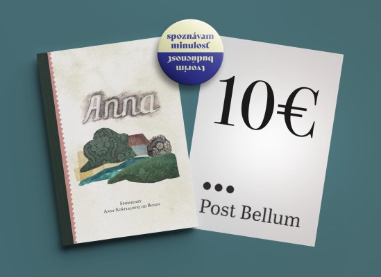 Kniha ANNA + 10 € pre Post Bellum + odznak