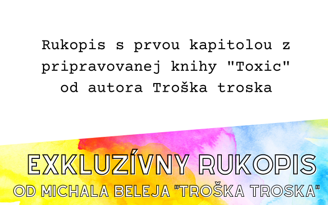 Rukopis s prvou kapitolou z pripravovanej knihy Michala Beleja
