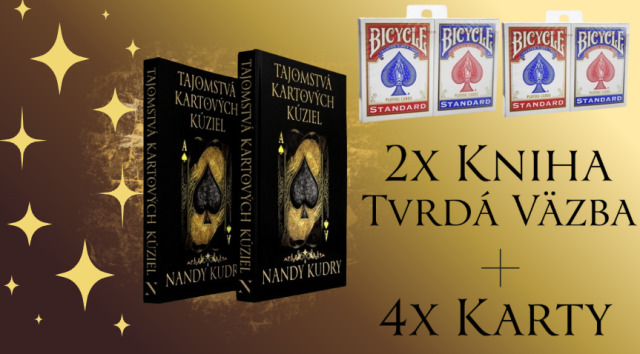 2x Kniha Tajomstvá Kartových Kúziel - Špeciálna Edícia (Tvrdá väzba) + 4x balíček kariet