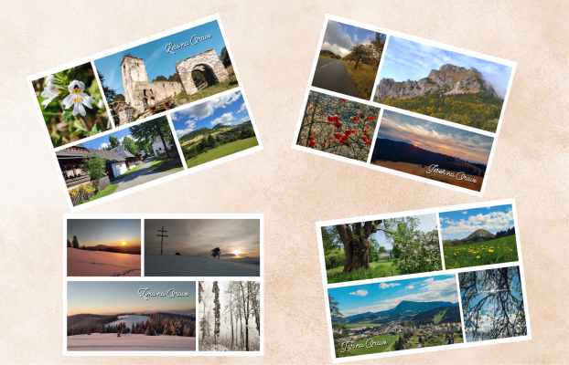 Pohľadnice Ročné obdobia na Orave