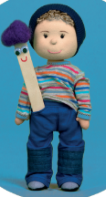 Sada 3 DVD Lucinka Pusinka s venovaním, prístup k online verzii, Pali Palička + jediný originál bábky Tibi