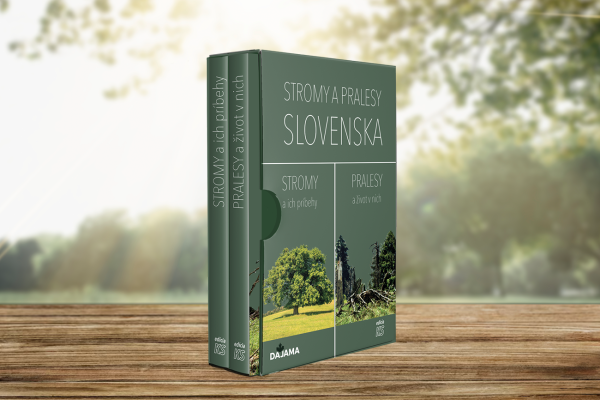 Dvojica kníh Stromy a pralesy Slovenska v obale s doručením na Slovensko  + príspevok iniciatíve Sadíme budúcnosť