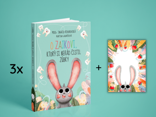 3 x knižka a poster s menom dieťatka do detskej izbičky