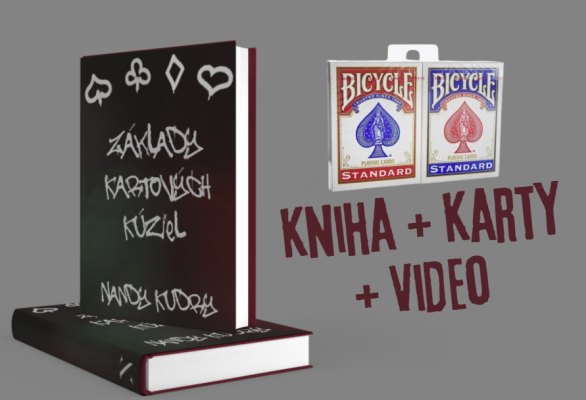 Kniha Základy Kartových Kúziel + 2x Balíček Kariet + Video ku kúzlam
