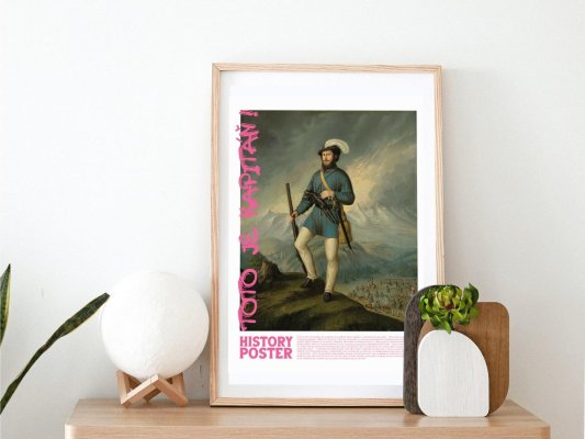 Kniha (ne)obyčajné príbehy umelcov + History Poster „Toto je kapitáň“ – Ján Francisci ako dôstojník slovenských dobrovoľníkov