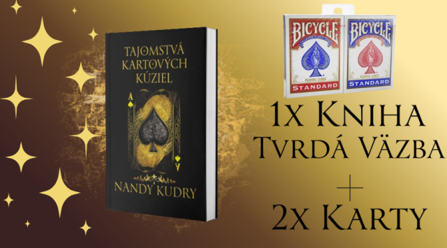1 x Knihy Tajomstvá Kartových Kúziel - Špeciálna Edícia - Tvrdá Väzba + 2x Balíček kariet