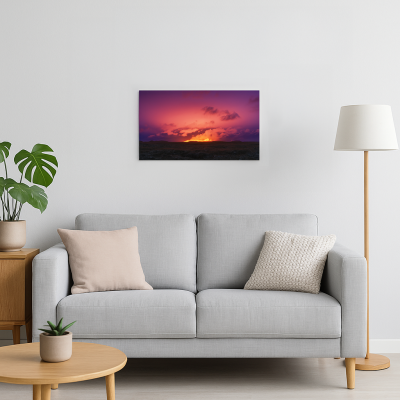 Obraz erupcie (45x30) a kniha
