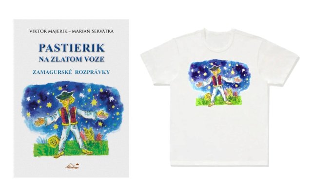 Kniha Pastierik na zlatom voze - rozprávky zo Zamaguria + tričko