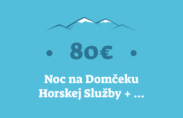 Noc na Domčeku Horskej Služby + bežky alebo čiapka alebo jazda ratrakom