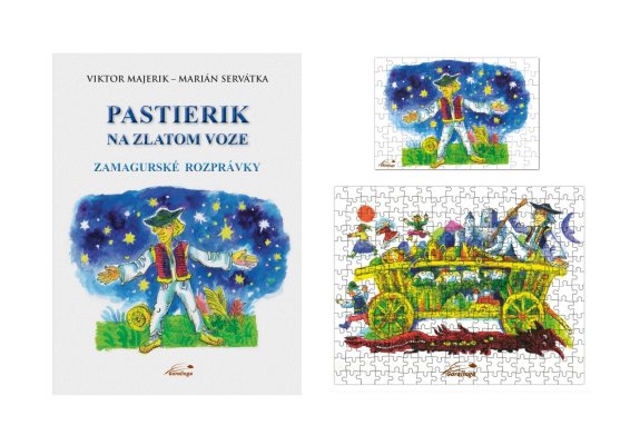 Kniha Pastierik na zlatom voze - rozprávky zo Zamaguria + puzzle 