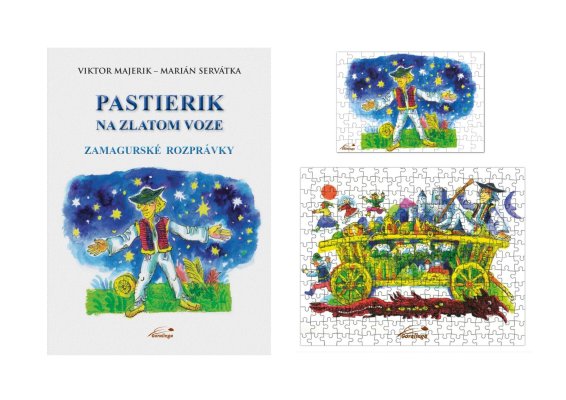 Kniha Pastierik na zlatom voze - rozprávky zo Zamaguria + puzzle