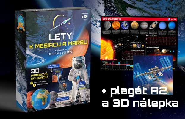 LIMITOVANÁ PONUKA: Kompletný set Vesmírne misie + plagát A2 + 3D nálepka