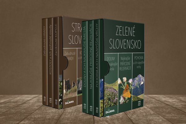 Trilógia kníh Stratené Slovensko v obale + trilógia kníh Zelené Slovensko v obale s doručením na Slovensko 
