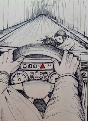 Originálny obraz 22 od ilustrátorky (A4)