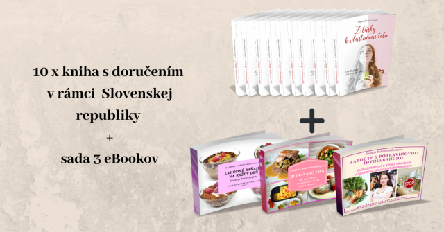 10 x Kniha Z lásky k vlastnému telu s doručením v rámci Slovenska + sada 3 eBookov