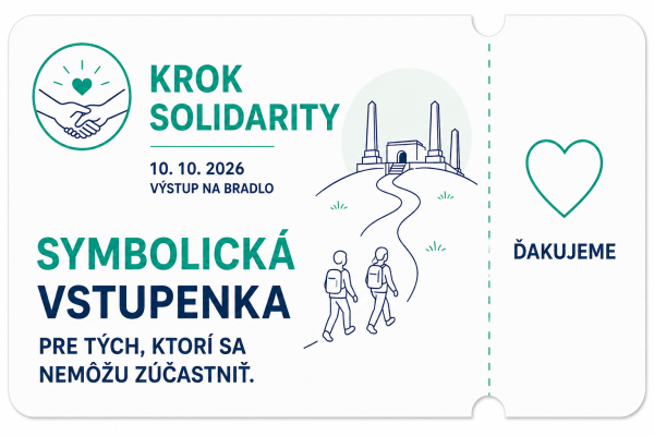 Symbolická vstupenka - pre tých, ktorí sa nemôžu zúčastniť