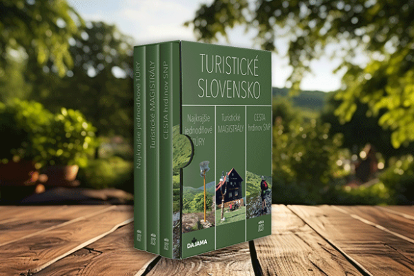 Trilógia kníh Turistické Slovensko v obale