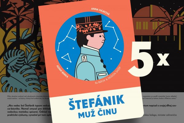 5x Štefánik - Muž činu + 5x pexeso (vlastenecký balík)