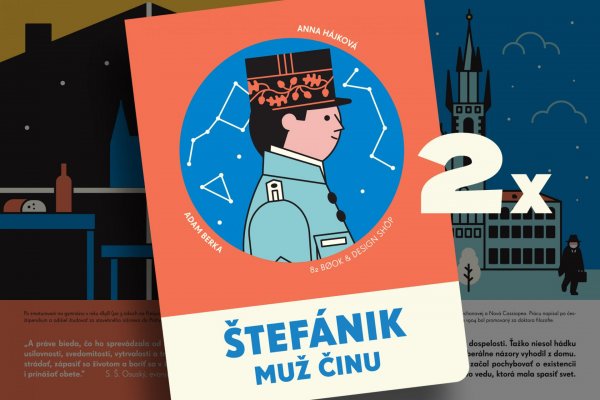 kniha Štefánik - Muž činu 1+1 kniha s pexesom pre vás a žiakov základných a stredných škôl (školský balík)