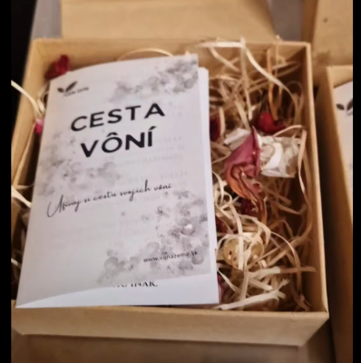 Cesta vôní! Krabička plná vôní s kartičkami!