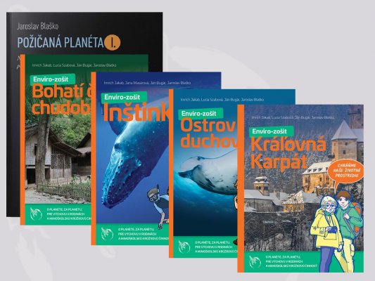 4 enviro-zošity + publikácia Požičaná planéta I.