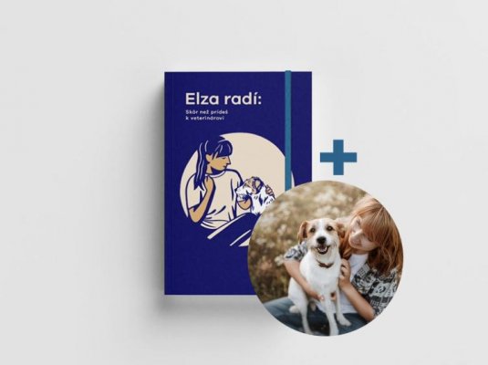 Kniha Elza radí s venovaním a podpisom autorky a Elzy