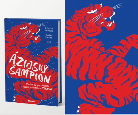 Kniha Ázijský Šampión + limitovaná grafika tigra z obálky s podpisom grafického dizajnéra (formát A3, bez rámu)
