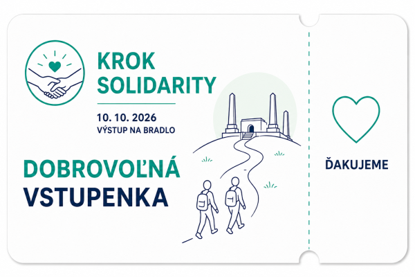 Dobrovoľná vstupenka - Krok solidarity 