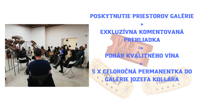 Poskytnutie priestorov GaJK + exkluzívna komentovaná prehliadka + pohár kvalitného vína + 5 x celoročná permanentka do  GaJK