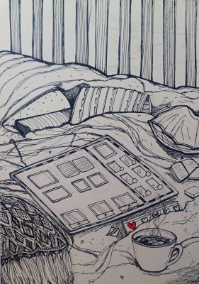 Originálny obraz 19 od ilustrátorky (A4)