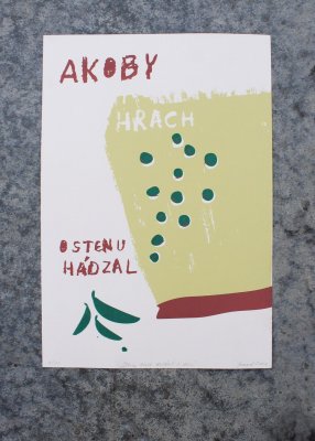 Sieťotlač Akoby hrach hádzal o stenu