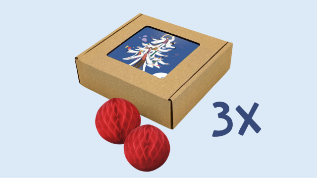 3x krabička vianočných ozdôb so silou meniť svet 