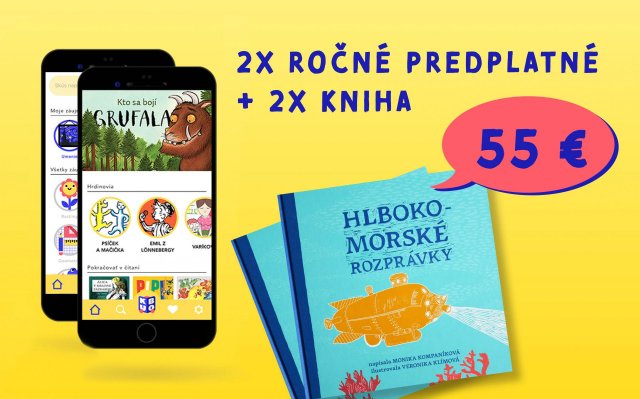 2-krát ročné predplatné + 2-krát tlačená kniha Hlbokomorské rozprávky