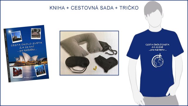 Cestopis - KNIHA + Cestovná sada + Tričko s potlačou