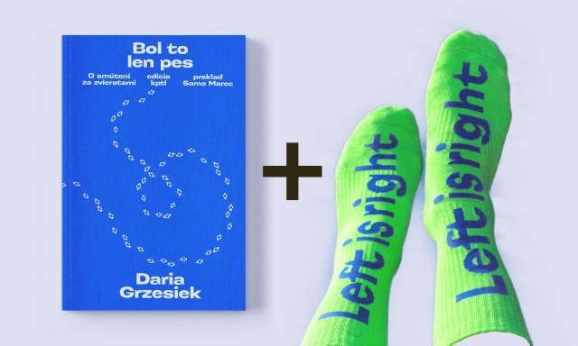 Kniha Bol to len pes + ponožky KPTL „Left is right“