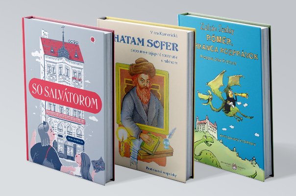 Kniha So Salvátorom + Chatam Sofer alebo moje tajuplné stretnutie s rabínom + Romer, záchranca rozprávok