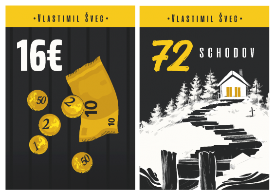 tlačené knihy 16€ a 72 schodov (doručenie do ČR)