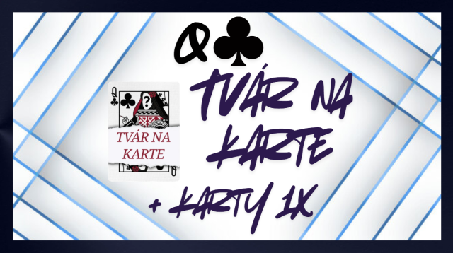 Vlastná tvár na karte v balíčku Q♣ (ŽENA)