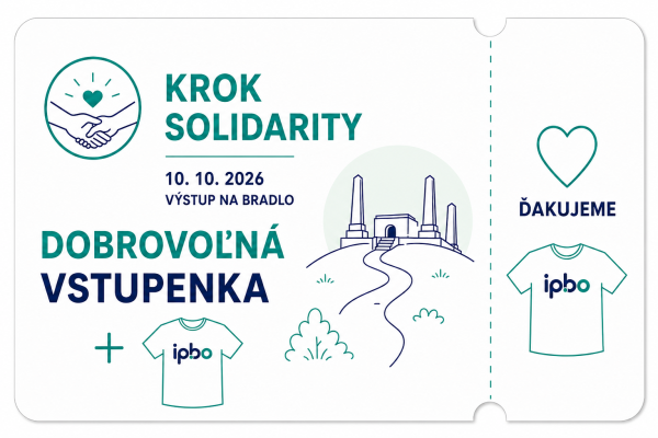 Dobrovoľná vstupenka - Krok solidarity plus tričko IPBO