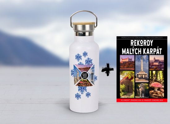 Kniha Rekordy Malých Karpát + termoska