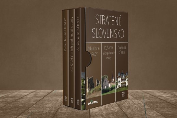 •	1x Trilógia kníh Stratené Slovensko v obale s doručením na území Slovenska 