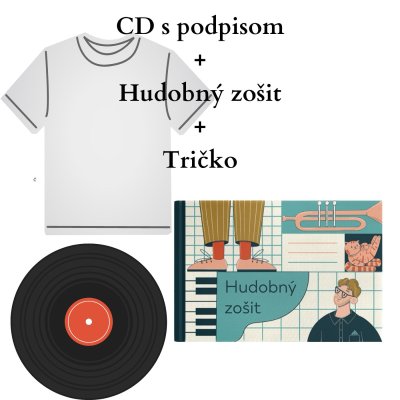 CD + Hudobný zošit + Tričko