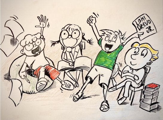 Dvojhodinová beseda pre školu, knižnicu či krúžok + 5 sád komiksov