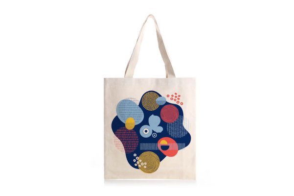 Bavlnená taška belasý motýľ