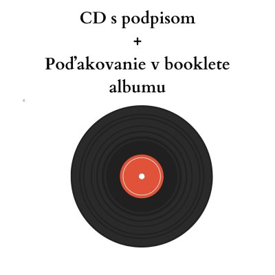 CD + poďakovanie v booklete