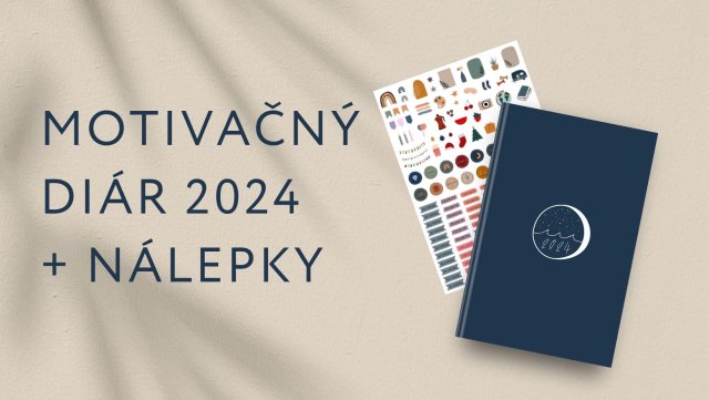 1 ks | MOTIVAČNÝ DIÁR 2024 & NÁLEPKY