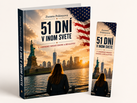 Kniha 51 dní v inom svete a záložka