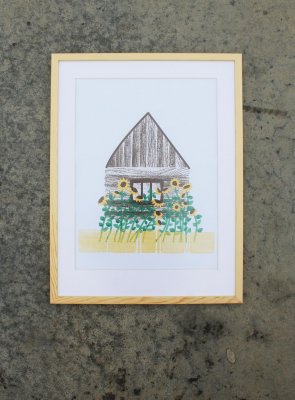 Risografika Chalúpka bez rámu