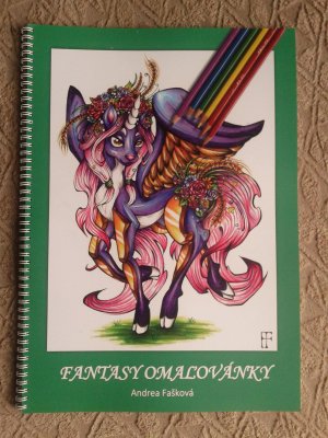 Kniha Fantasy omaľovánky