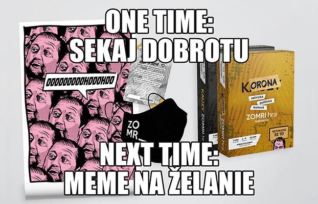 Zomri Korona + Kauzy + rúško + venovanie + plagát + memečko pre teba